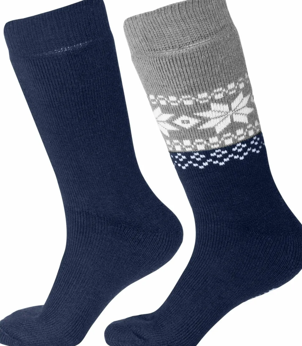 Gridarmor Unisex Alpacka Wool Heritage Socks 2-pack Navy Blazer