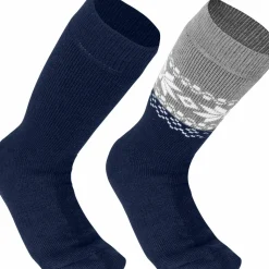 Gridarmor Unisex Alpacka Wool Heritage Socks 2-pack Navy Blazer
