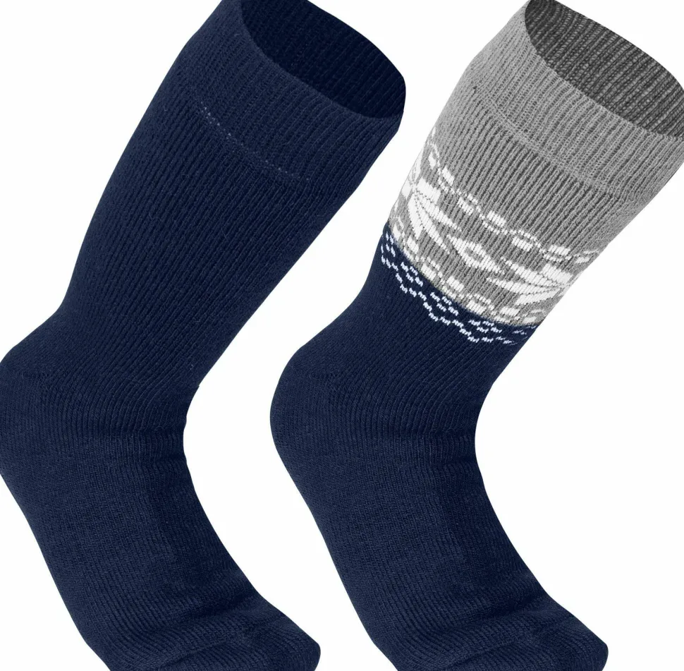 Gridarmor Unisex Alpacka Wool Heritage Socks 2-pack Navy Blazer