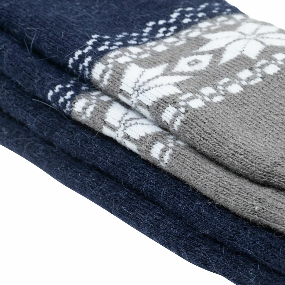 Gridarmor Unisex Alpacka Wool Heritage Socks 2-pack Navy Blazer
