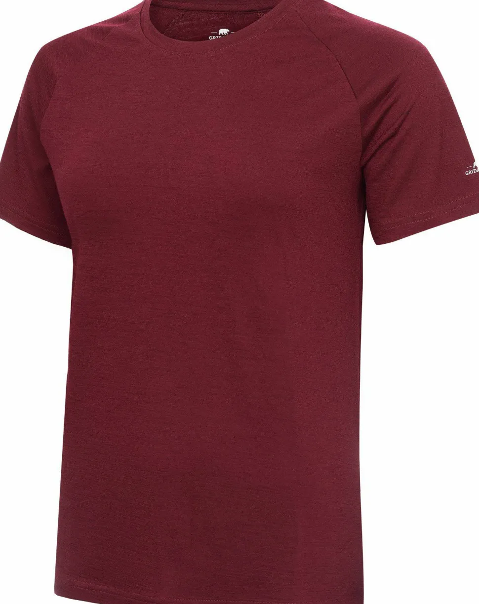 Gridarmor Women's Thin Merino Tee Tawny Port