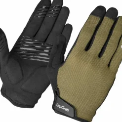 Gripgrab Explr Padded Full Finger Summer Gloves Olive Green