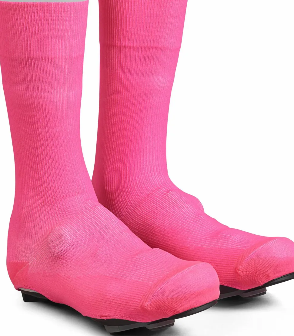 Gripgrab Flandrien Waterproof Knitted Road Shoe Covers Pink