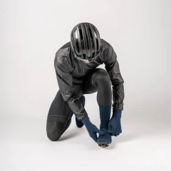 Gripgrab Flandrien Waterproof Knitted Road Shoe Covers Navy Blue