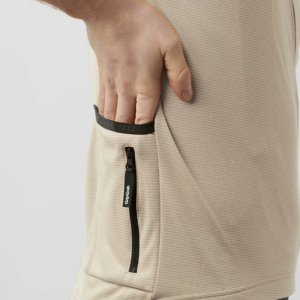 Gripgrab Men's GripGrab EXPLR Merinotech Short Sleeve Jersey Beige