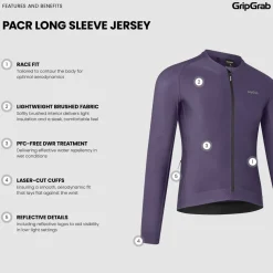 Gripgrab Men's Pacr Long Sleeve Jersey Purple