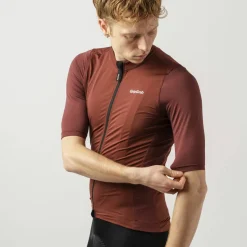 Gripgrab Men's Ride Short Sleeve Jersey Dark Red