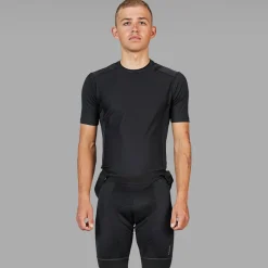 Gripgrab Men's Windbreaking Short Sleeve Base Layer Black