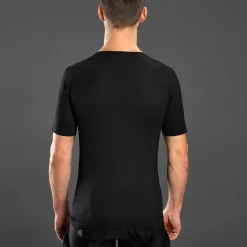 Gripgrab Merino Polyfibre Short Sleeve Base Layer Black
