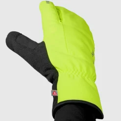 Gripgrab Nordic 2 Windproof Deep Winter Lobster Gloves Yellow Hi-Vis