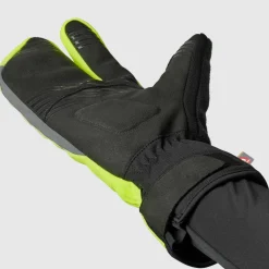Gripgrab Nordic 2 Windproof Deep Winter Lobster Gloves Yellow Hi-Vis