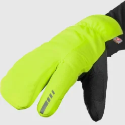 Gripgrab Nordic 2 Windproof Deep Winter Lobster Gloves Yellow Hi-Vis