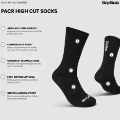 Gripgrab PACR High Cut Socks Black