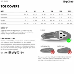 Gripgrab PACR Windproof Toe Covers Black