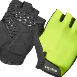 Gripgrab ProRide RC Max Padded Short Finger Summer Gloves Yellow Hi-Vis
