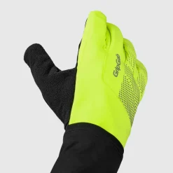 Gripgrab Ride Hi-Vis Windproof Midseason Glove Yellow Hi-vis
