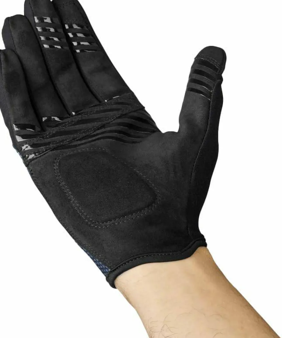 Gripgrab Ride Lite Padded Full Finger Summer Gloves Navy Blue