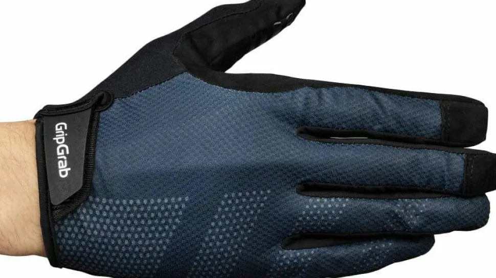 Gripgrab Ride Lite Padded Full Finger Summer Gloves Navy Blue