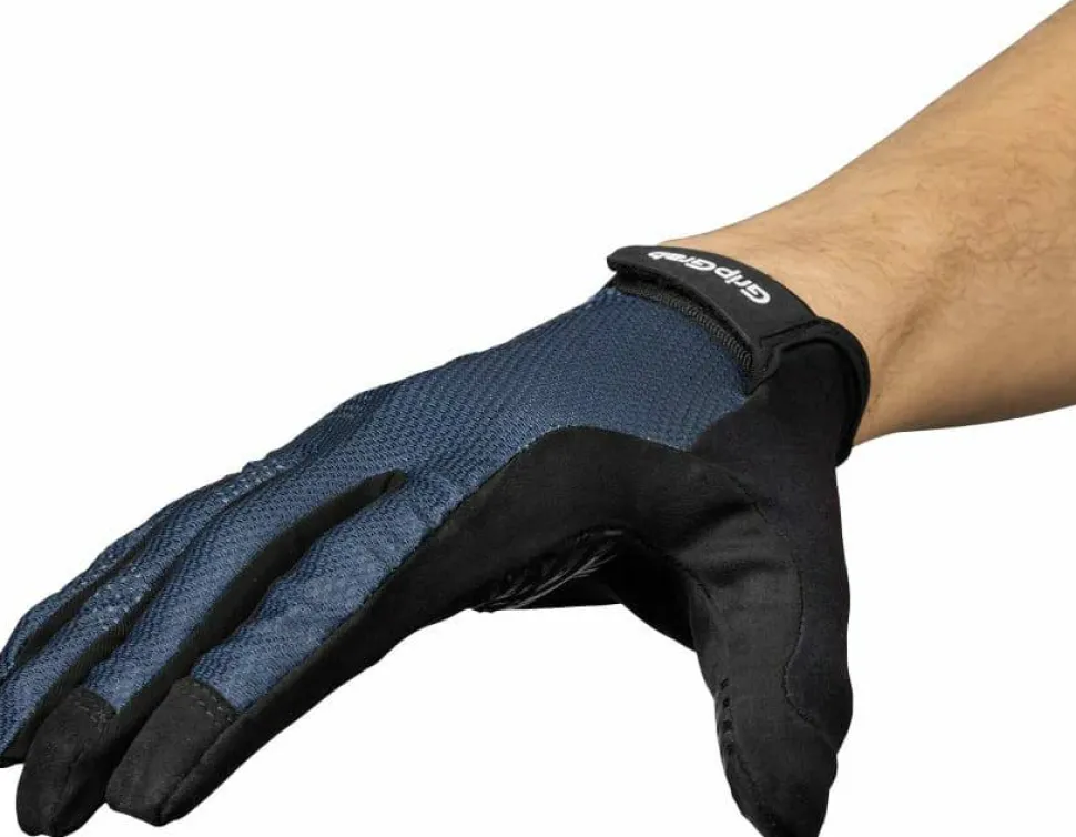 Gripgrab Ride Lite Padded Full Finger Summer Gloves Navy Blue