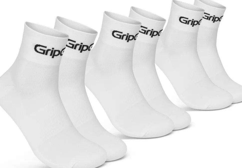 Gripgrab RIDE Low Cut Socks 3-Pack White