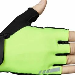 Gripgrab Ride Padded Short Finger Summer Gloves Yellow Hi-vis