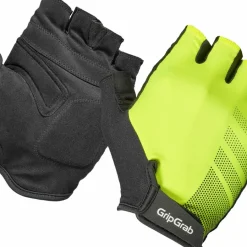 Gripgrab Ride RC Lite Padded Short Finger Summer Gloves Yellow Hi-Vis