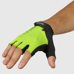 Gripgrab Ride RC Lite Padded Short Finger Summer Gloves Yellow Hi-Vis
