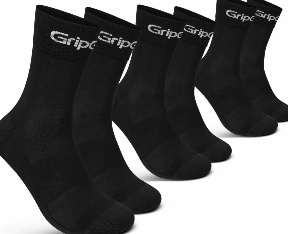 Gripgrab RIDE Regular Cut Socks 3-Pack Black