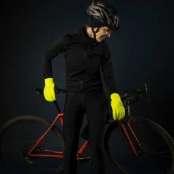Gripgrab Ride Windproof Deep Winter Lobster Gloves Yellow Hi-Vis