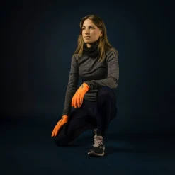 Gripgrab Running Expert Hi-Vis Touchscreen Winter Gloves Orange Hi-Vis