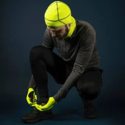 Gripgrab Running Expert Hi-Vis Touchscreen Winter Gloves Yellow Hi-Vis