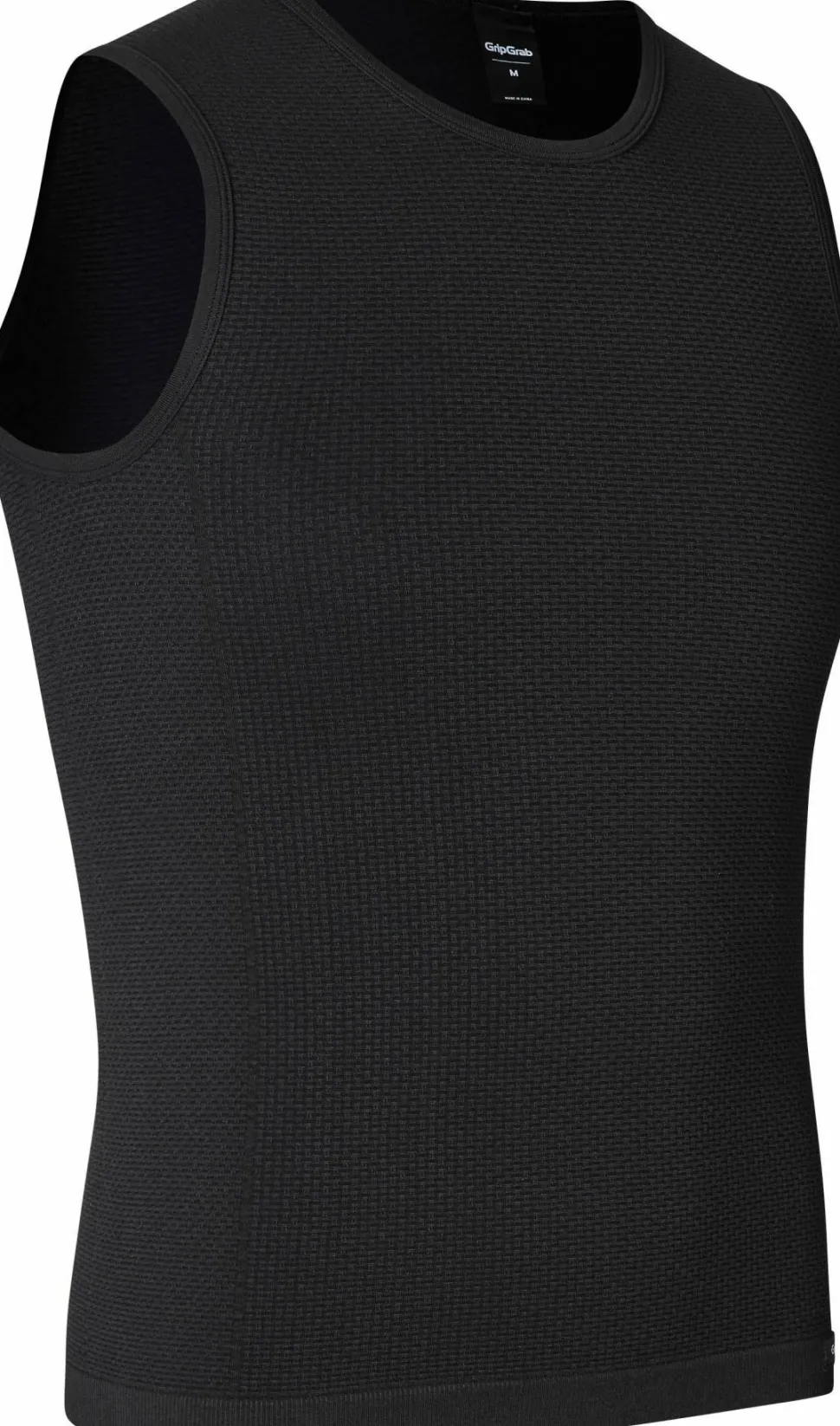 Gripgrab Unisex PACR Spring-Autumn Seamless Sleeveless Base Layer Black