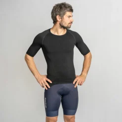 Gripgrab Unisex PACR Spring-Autumn Seamless Short Sleeve Base Layer Black