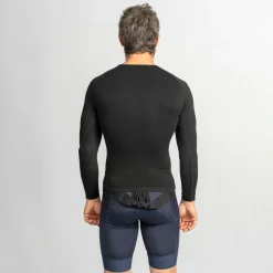 Gripgrab Unisex PACR Spring-Autumn Seamless Long Sleeve Base Layer Black