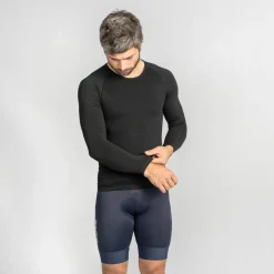 Gripgrab Unisex PACR Spring-Autumn Seamless Long Sleeve Base Layer Black