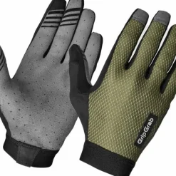 Gripgrab Vertical 2 Insidegrip™ Full Finger Summer Gloves Olive Green