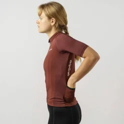 Gripgrab Women's Ride Short Sleeve Jersey Dark Red