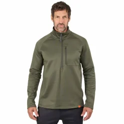 Grundéns Men's Grundies Thermal 1/2 Zip Olive Green