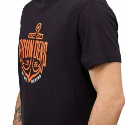 Grundéns Men's Logo Anchor Short Sleeve T-Shirt Black