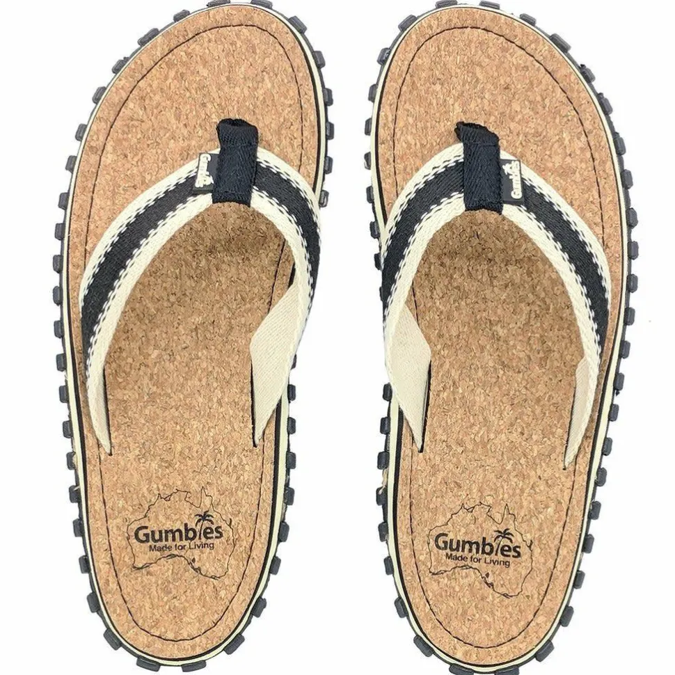 Gumbies Unisex Corker Flipflop Black