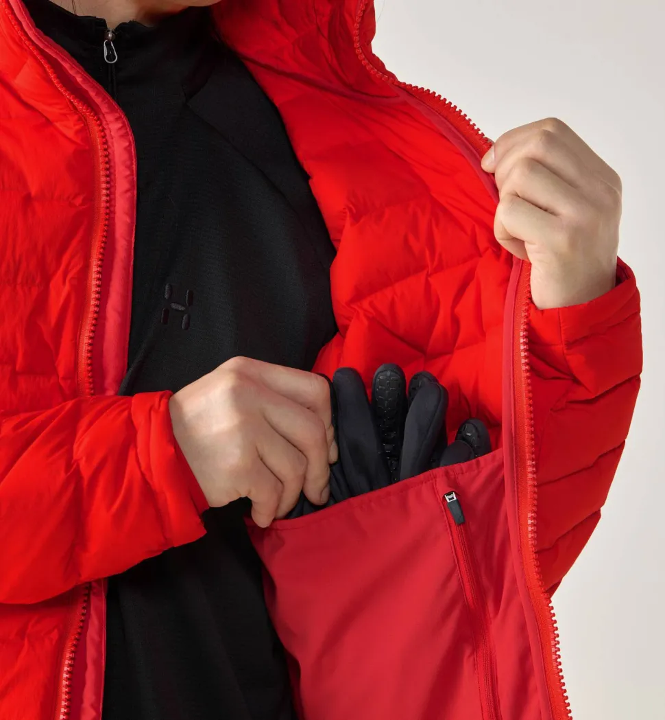 Haglöfs Men's Spitz Down Hood Tech Red