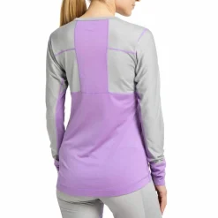 Haglöfs Natural Blend Tech Crew Neck Women Concrete/Purple Ice
