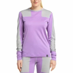 Haglöfs Natural Blend Tech Crew Neck Women Concrete/Purple Ice
