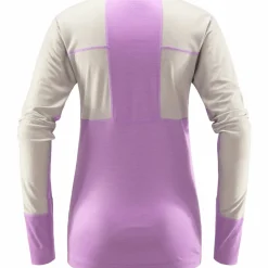 Haglöfs Natural Blend Tech Crew Neck Women Concrete/Purple Ice