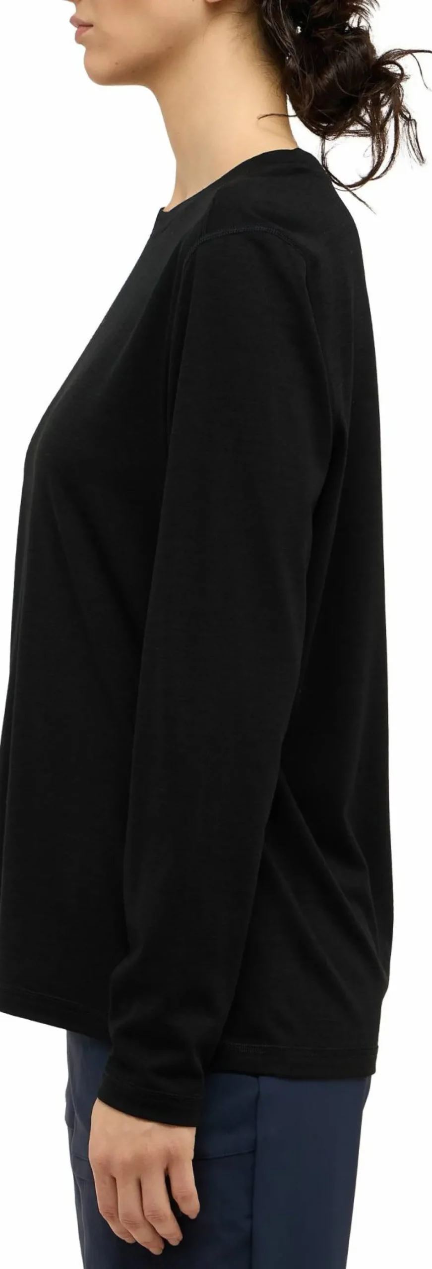 Haglöfs Women's Kaise Wool Long Sleeve Tee True Black