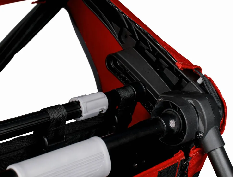 Hamax Outback (+ Bicycle Arm & Stroller Wheel) Red/Black