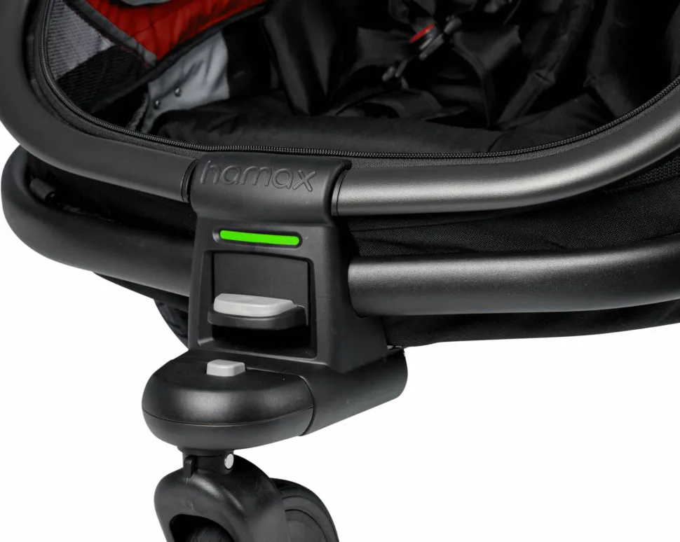 Hamax Outback (+ Bicycle Arm & Stroller Wheel) Red/Black