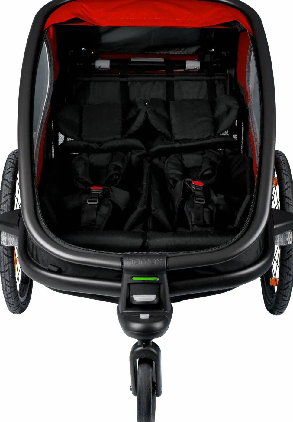 Hamax Outback (+ Bicycle Arm & Stroller Wheel) Red/Black
