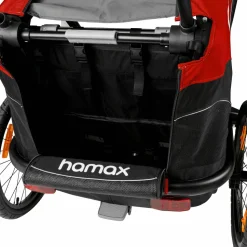Hamax Outback (+ Bicycle Arm & Stroller Wheel) Red/Black