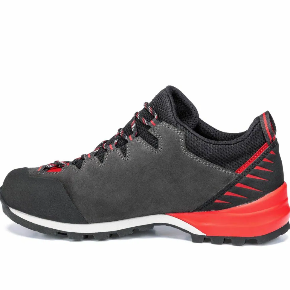 Hanwag Men's Makra Pro Low Gore-Tex Asphalt/Red